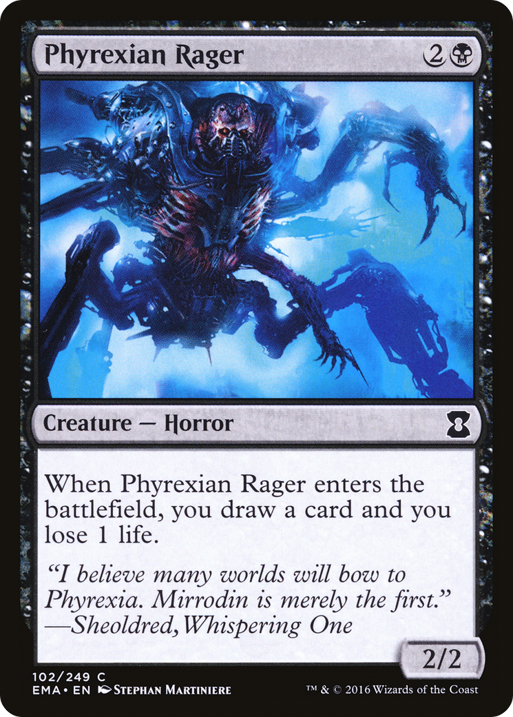 Phyrexian Rager (EMA-102) [Eternal Masters]