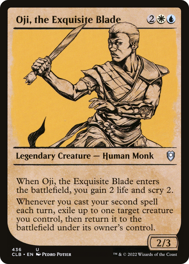 Oji, the Exquisite Blade (Showcase) (CLB-436) [Commander Legends: Battle for Baldur's Gate]
