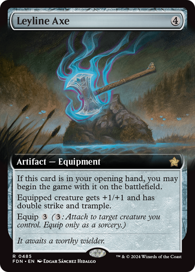 Leyline Axe (FDN-485) [Foundations]: (Extended Art) Foil