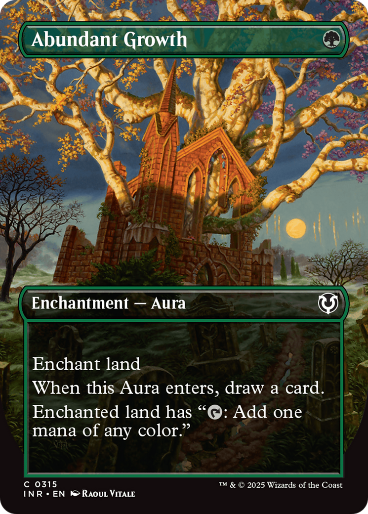 Abundant Growth (INR-315) [Innistrad Remastered] (Borderless) Foil