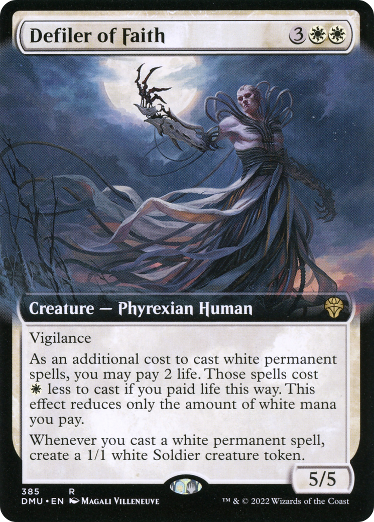 Defiler of Faith (Extended Art) (DMU-385) [Dominaria United]