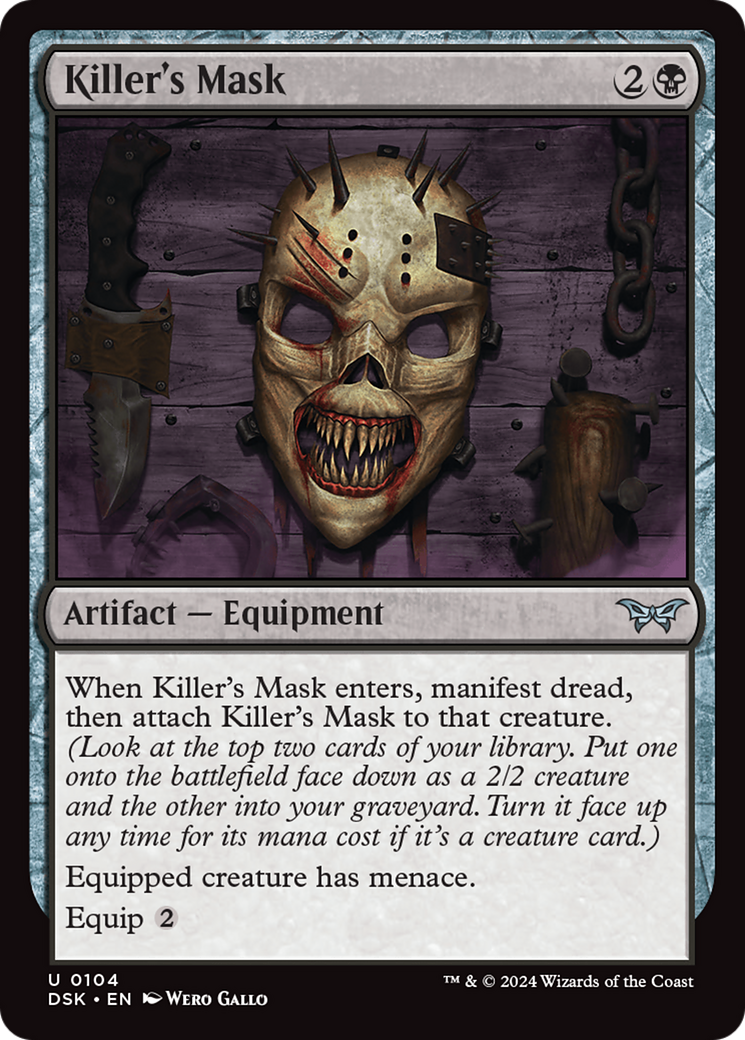 Killer's Mask (DSK-104) [Duskmourn: House of Horror]