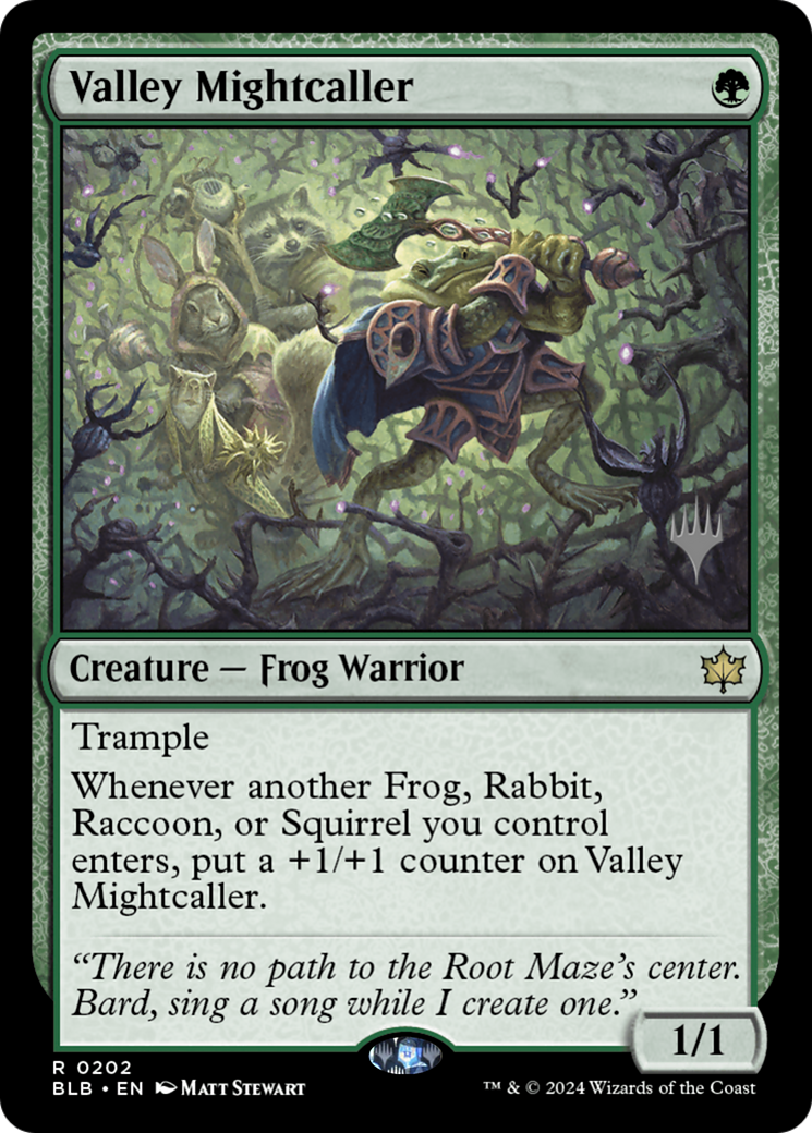 Valley Mightcaller (PPBLB-202P) [Bloomburrow Promos]