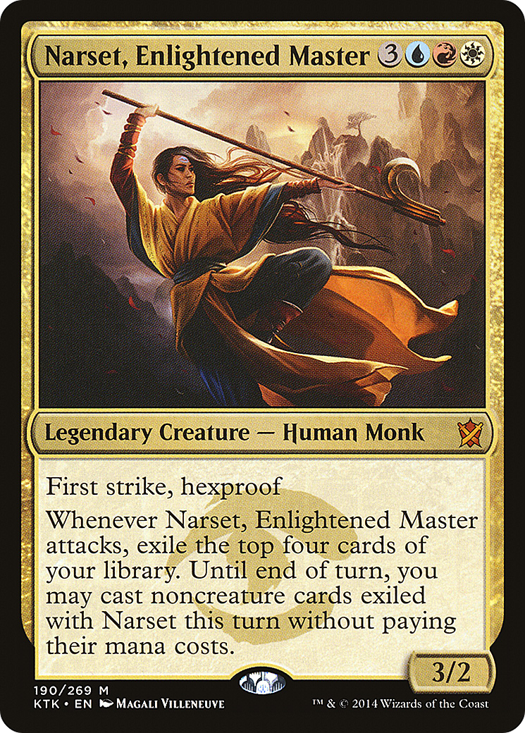 Narset, Enlightened Master (KTK-190) [Khans of Tarkir] Foil