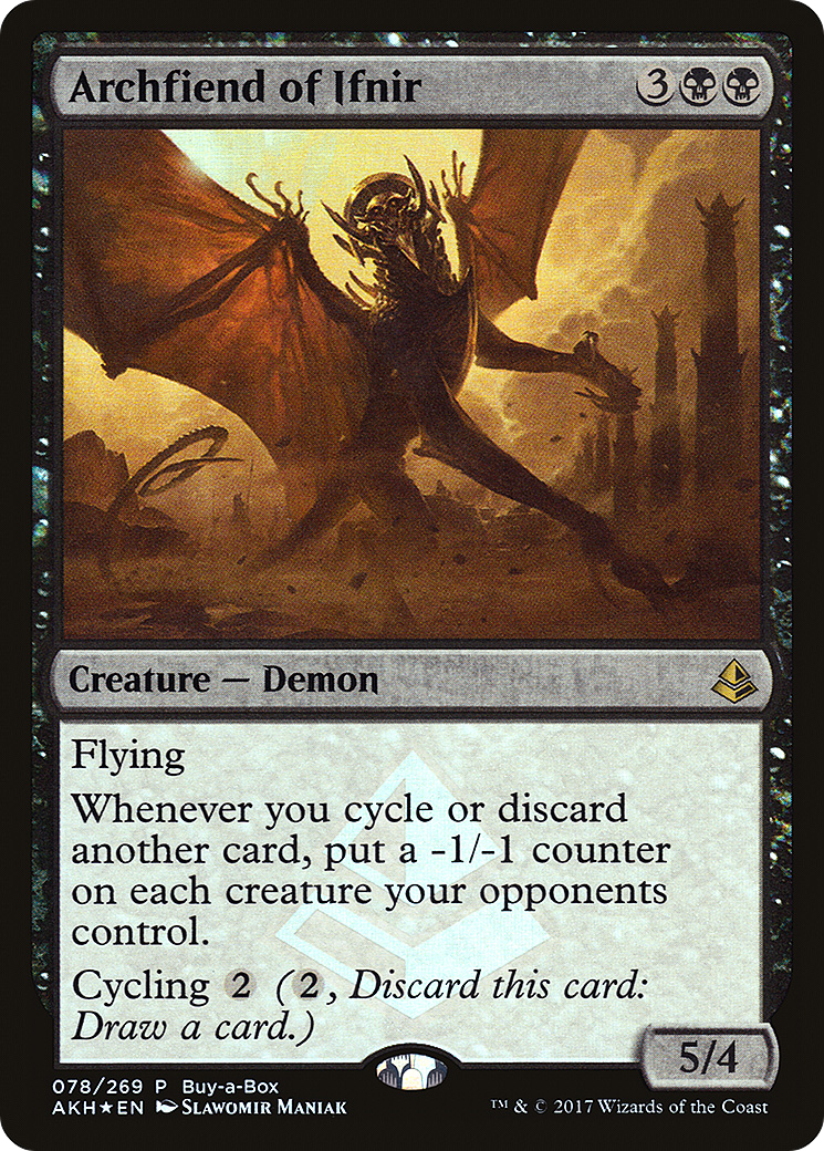 Archfiend of Ifnir (BABP-078) [Amonkhet Promos] Foil