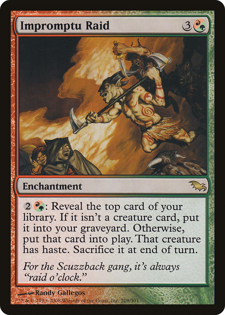 Impromptu Raid (SHM-209) [Shadowmoor]