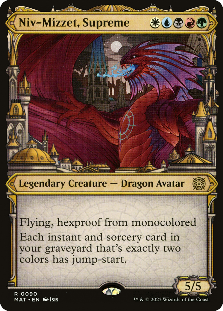 Niv-Mizzet, Supreme (MAT-090) [March of the Machine: The Aftermath]: (Showcase) Foil