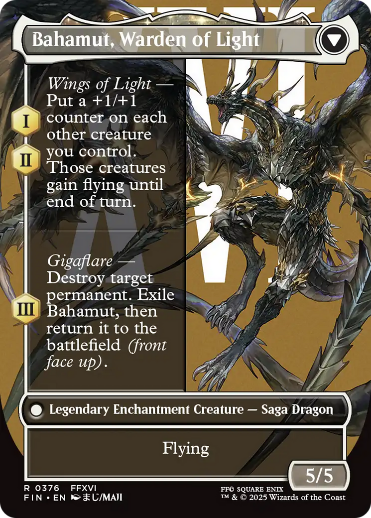 Dion, Bahamut's Dominant (Borderless) (FIN-376) [FINAL FANTASY] (Borderless) Foil