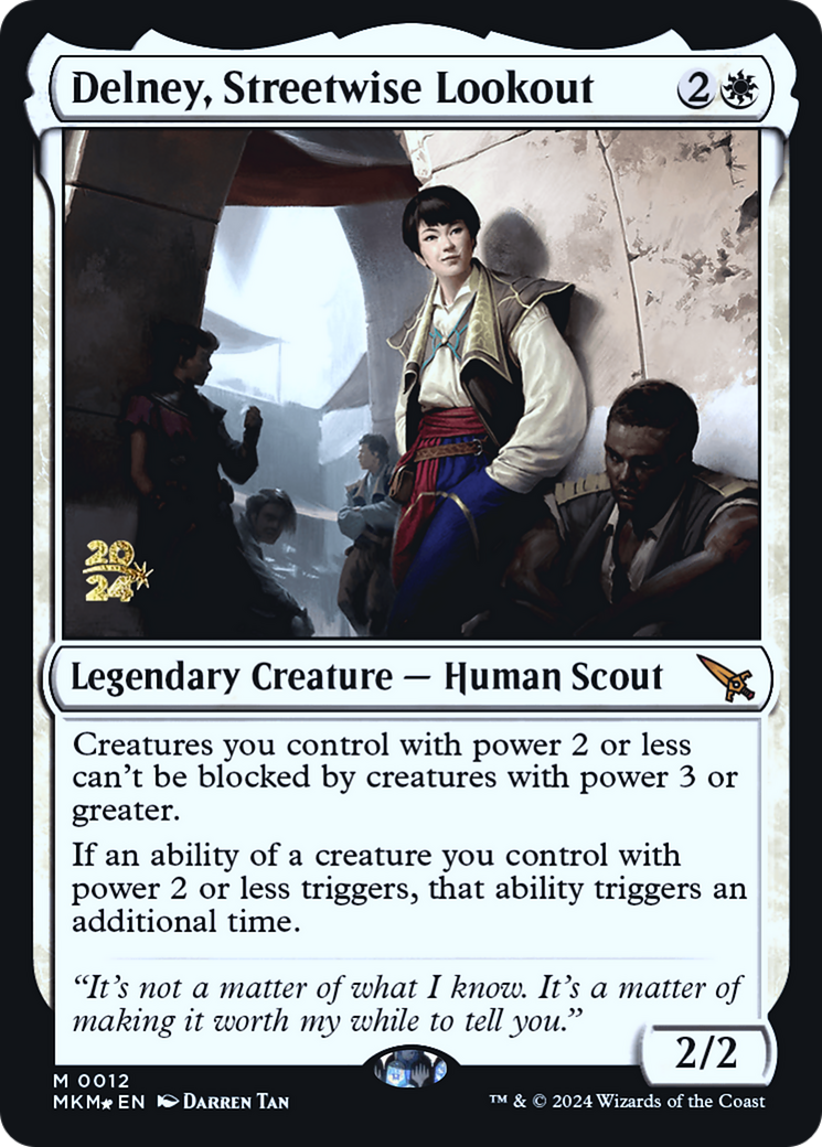 Delney, Streetwise Lookout (PRE-12S) [Murders at Karlov Manor Promos] Foil