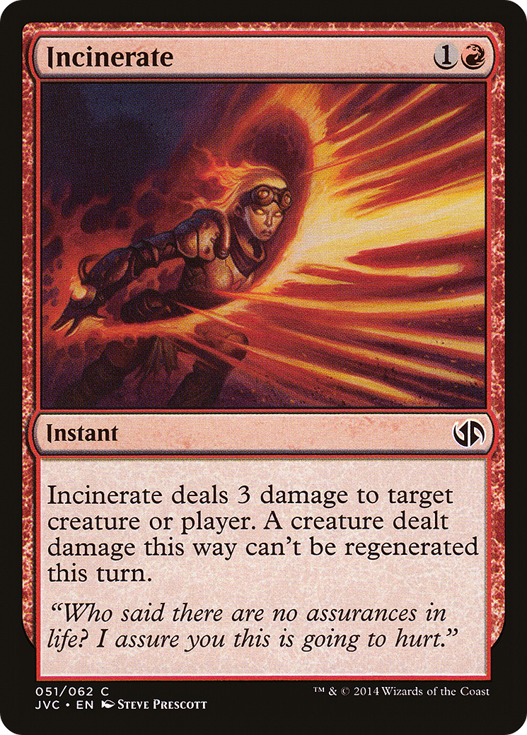 Incinerate (DD3-051) [Duel Decks Anthology: Jace vs. Chandra]