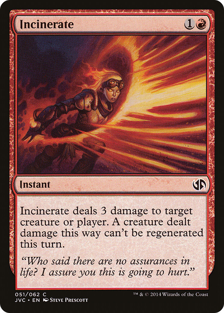 Incinerate (DD3-051) [Duel Decks Anthology: Jace vs. Chandra]