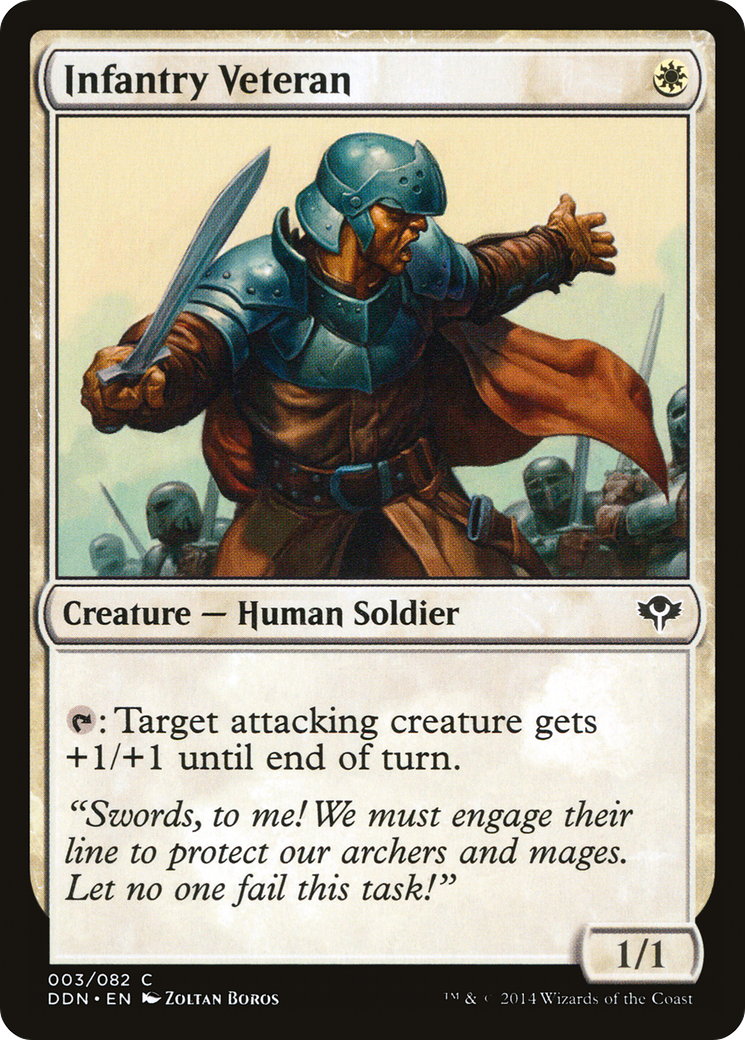 Infantry Veteran (DDN-003) [Duel Decks: Speed vs. Cunning]