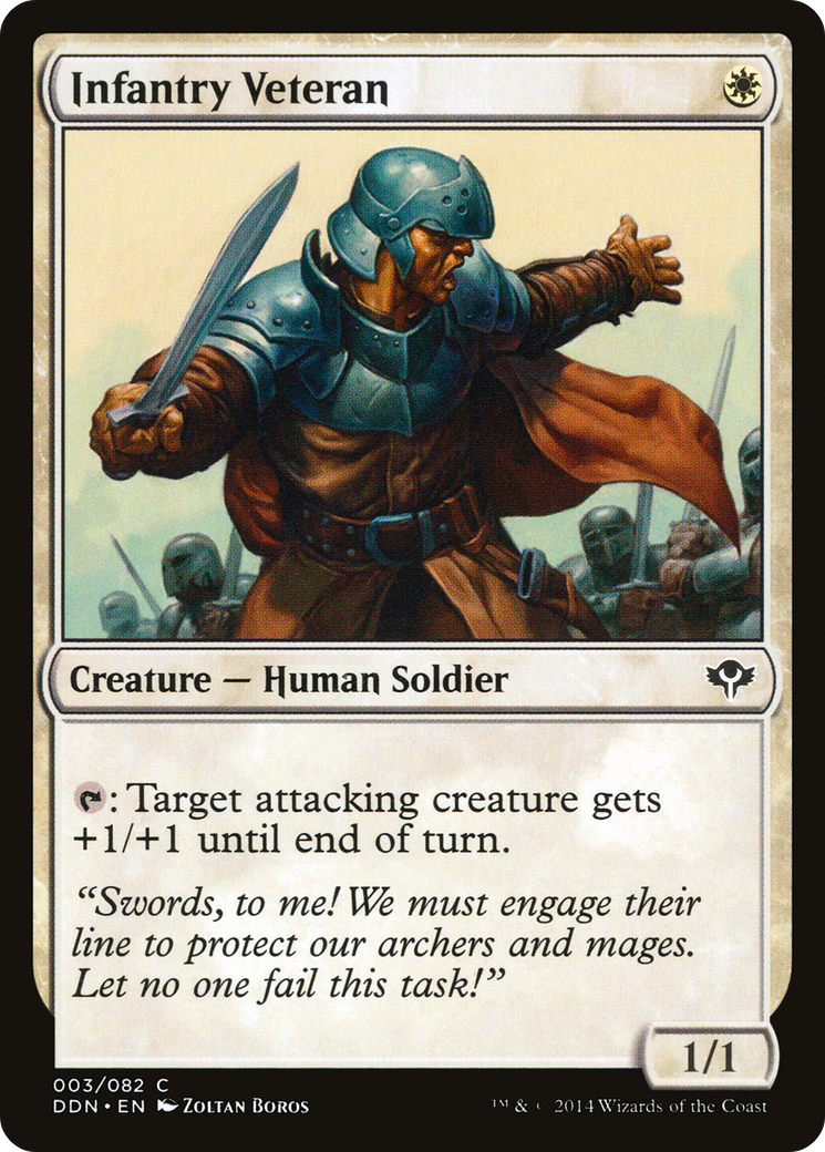 Infantry Veteran (DDN-003) [Duel Decks: Speed vs. Cunning]