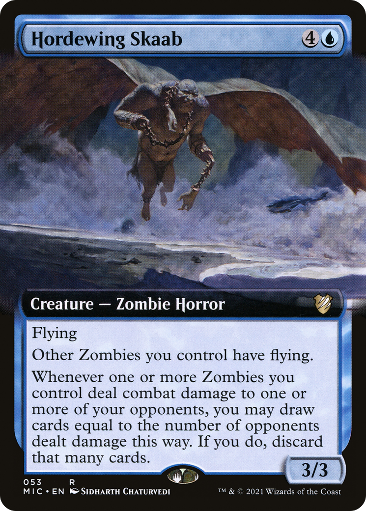 Hordewing Skaab (MIC-053) [Midnight Hunt Commander]: (Extended Art)