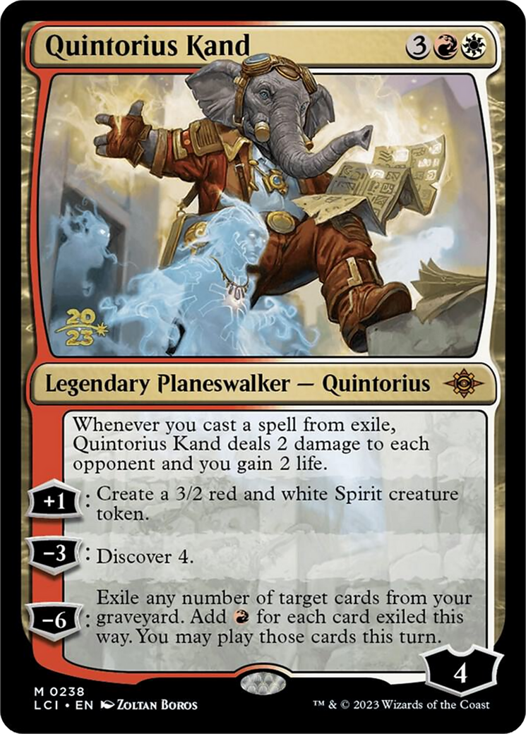 Quintorius Kand (PRE-238S) [The Lost Caverns of Ixalan Promos] Foil