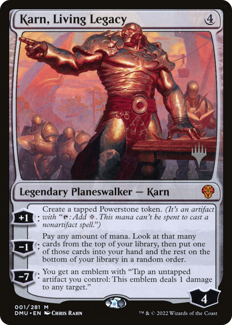 Karn, Living Legacy (PPDMU-001) [Promo Pack: Dominaria United Promos]