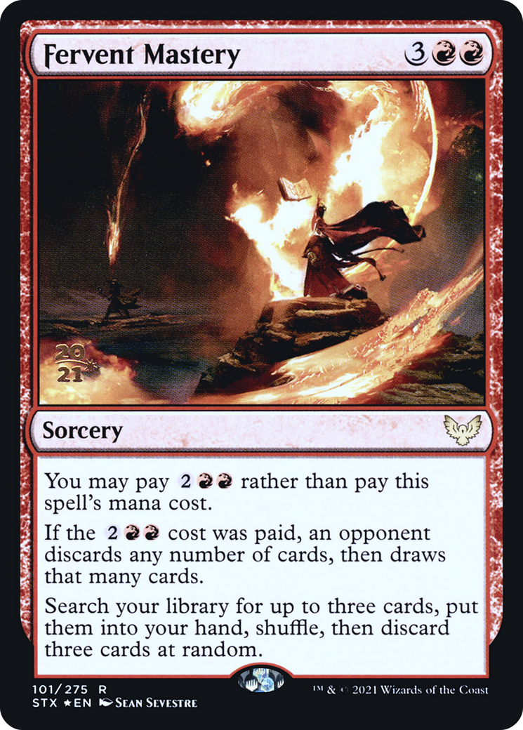 Fervent Mastery (PRE-101S) [Strixhaven: School of Mages Promos] Foil