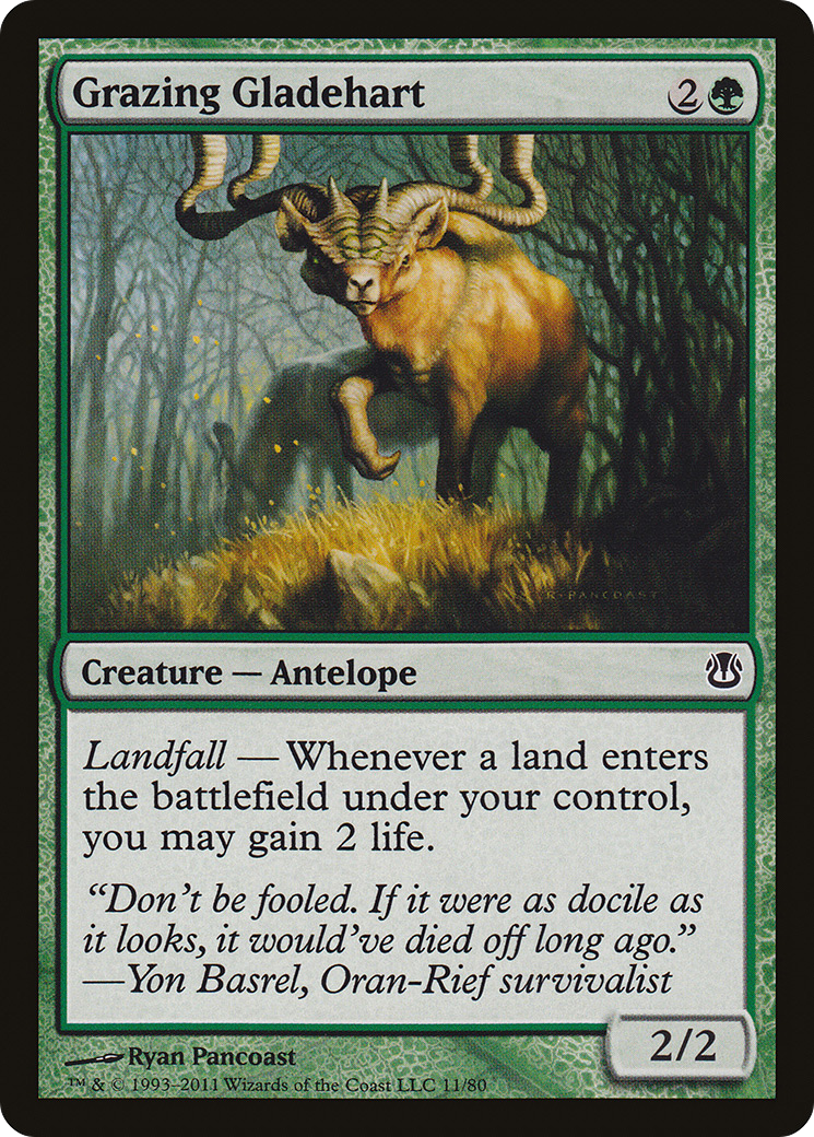Grazing Gladehart (DDH-011) [Duel Decks: Ajani vs. Nicol Bolas]