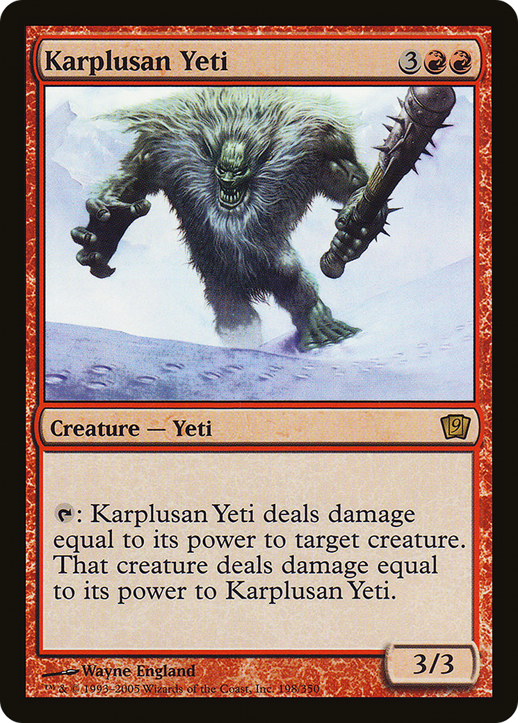 Karplusan Yeti (9ED-198★) [9th Edition]