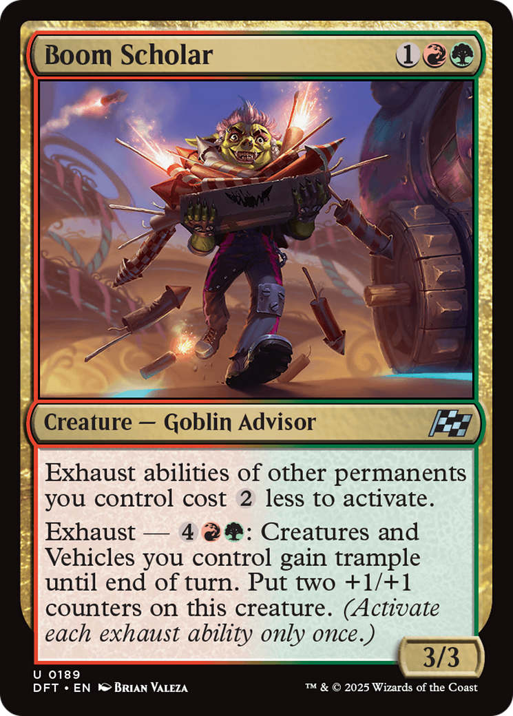 Boom Scholar (DFT-189) [Aetherdrift] Foil