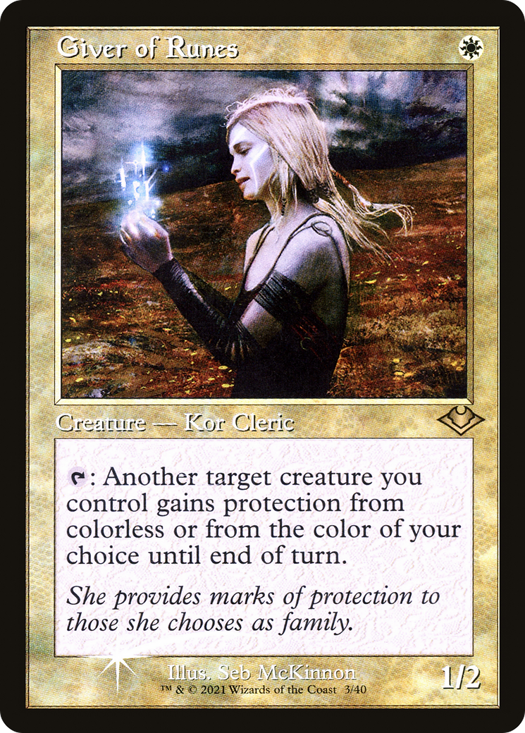 Giver of Runes (Retro Frame) (MH1-003) [Modern Horizons 1 Timeshifts] Foil