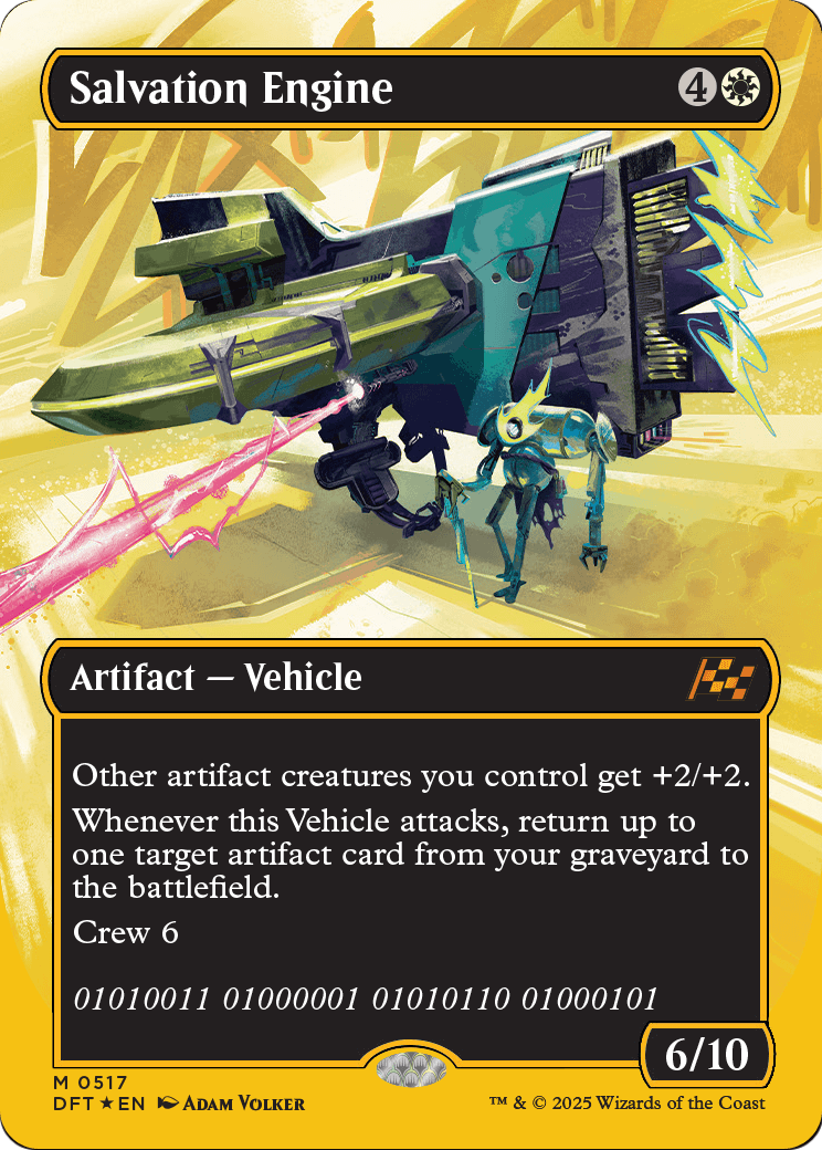 Salvation Engine (Borderless) (First-Place Foil) (DFT-517) [Aetherdrift] Foil
