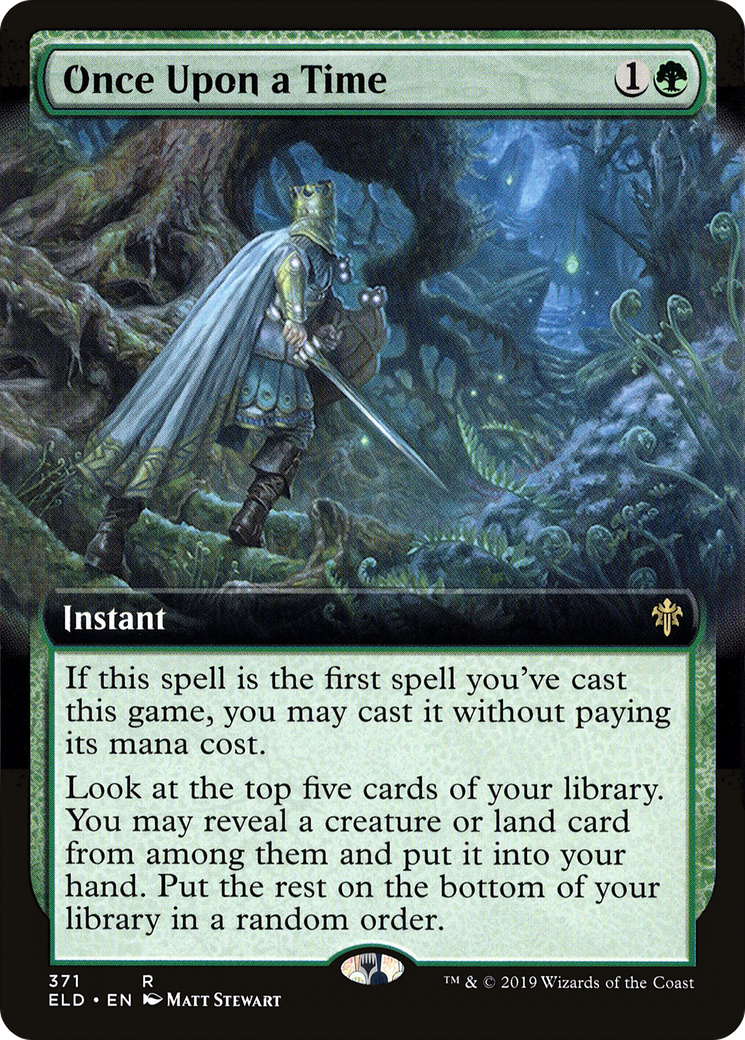 Once Upon a Time (ELD-371) (Extended Art) [Throne of Eldraine]