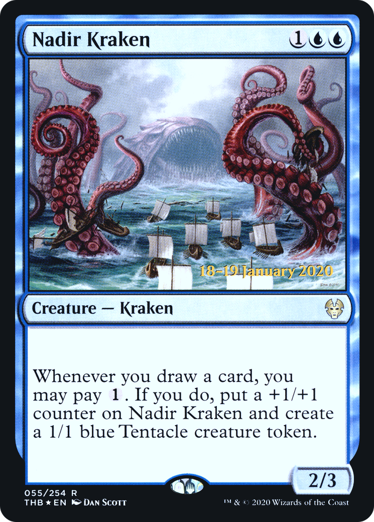 Nadir Kraken (PRE-55S) [Theros Beyond Death Promos] Foil