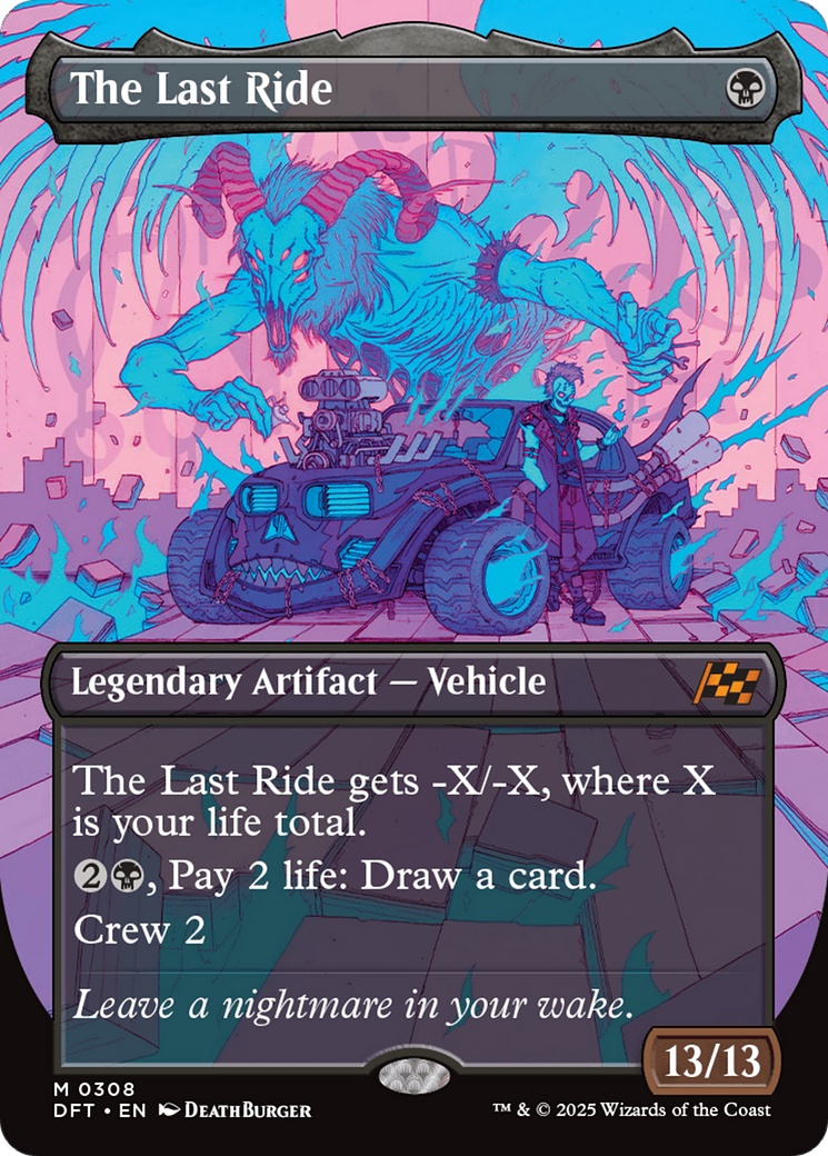 The Last Ride (DFT-308) [Aetherdrift] (Borderless) Foil