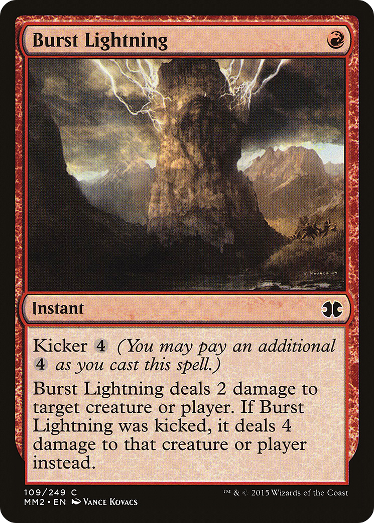 Burst Lightning (MM2-109) [Modern Masters 2015]