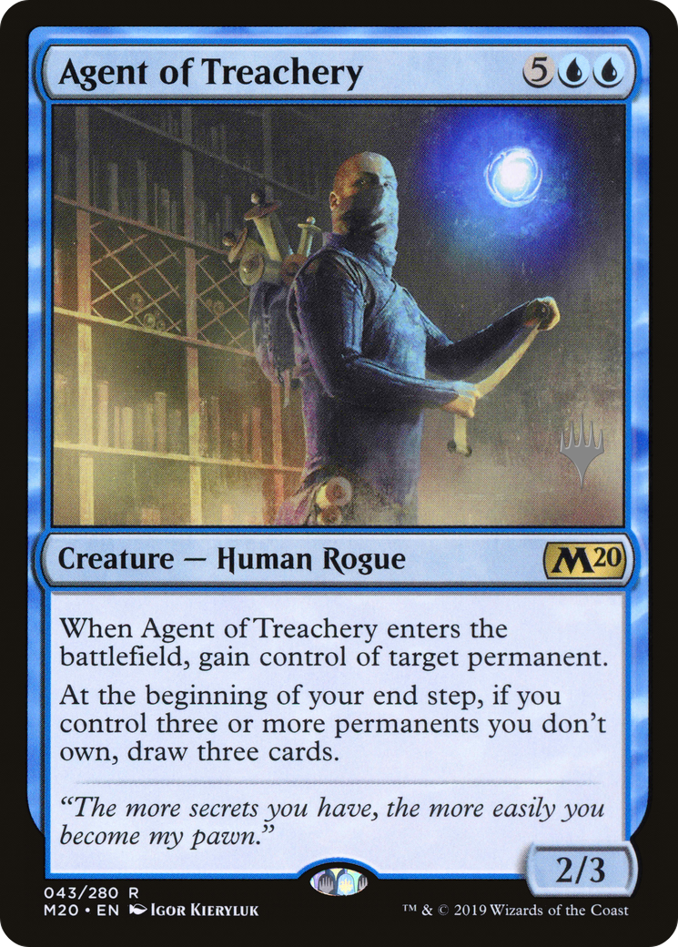 Agent of Treachery (PPM20-43P) [Promo Pack: Core Set 2020 Promos]