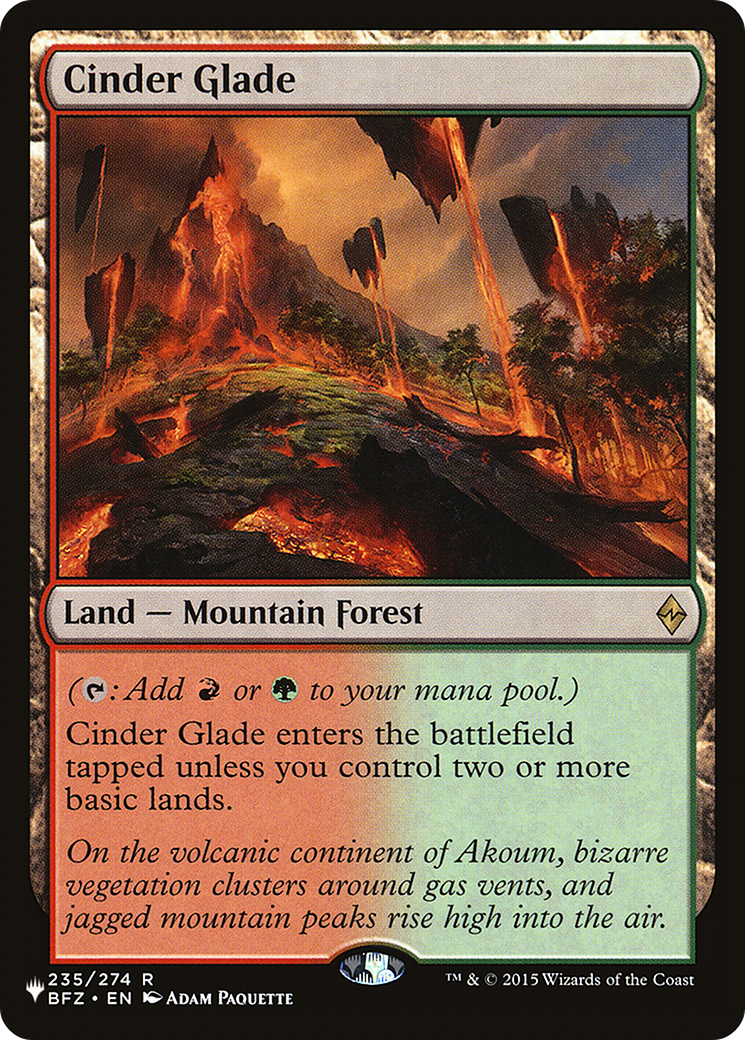 Cinder Glade (LIST-BFZ-235) [The List]