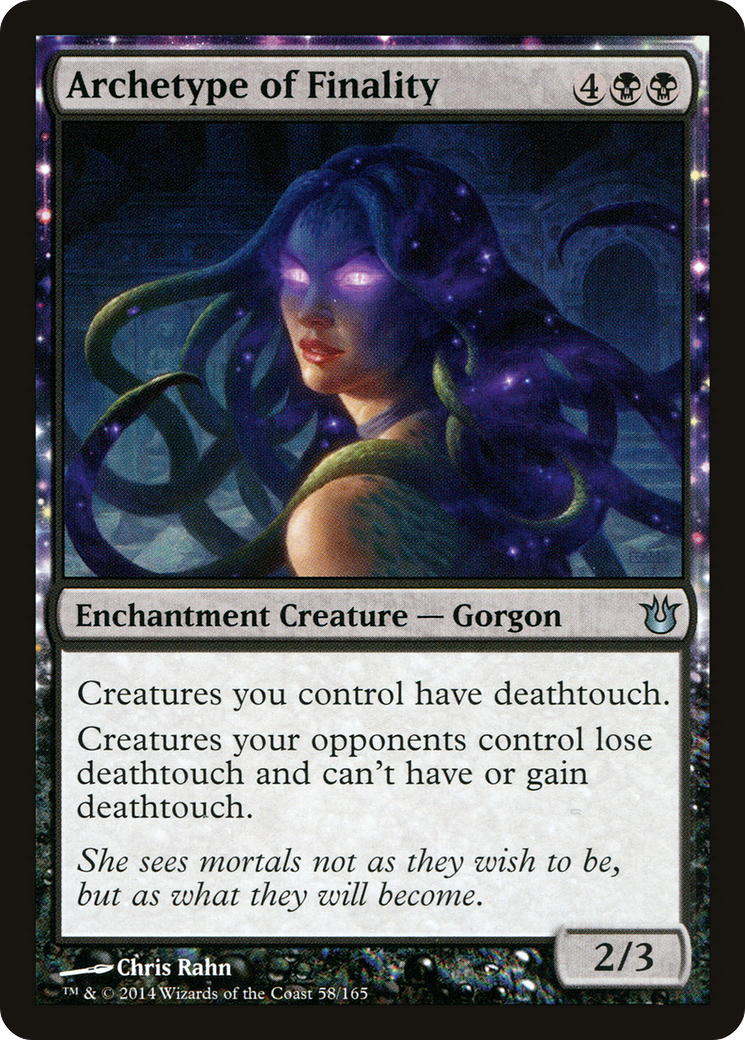 Archetype of Finality (BNG-058) [Born of the Gods]: (enchantment)