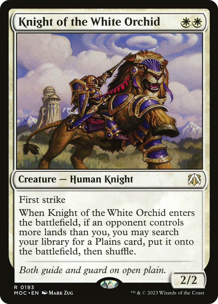 Knight of the White Orchid (MOC-193) [March of the Machine Commander]