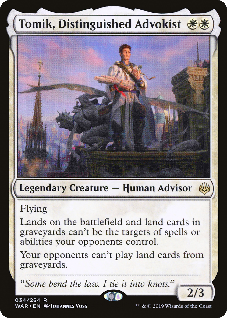 Tomik, Distinguished Advokist (WAR-034) [War of the Spark] Foil