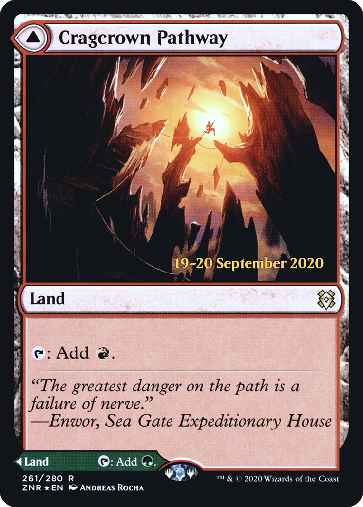 Cragcrown Pathway // Timbercrown Pathway (PRE-261S) [Zendikar Rising Promos] Foil