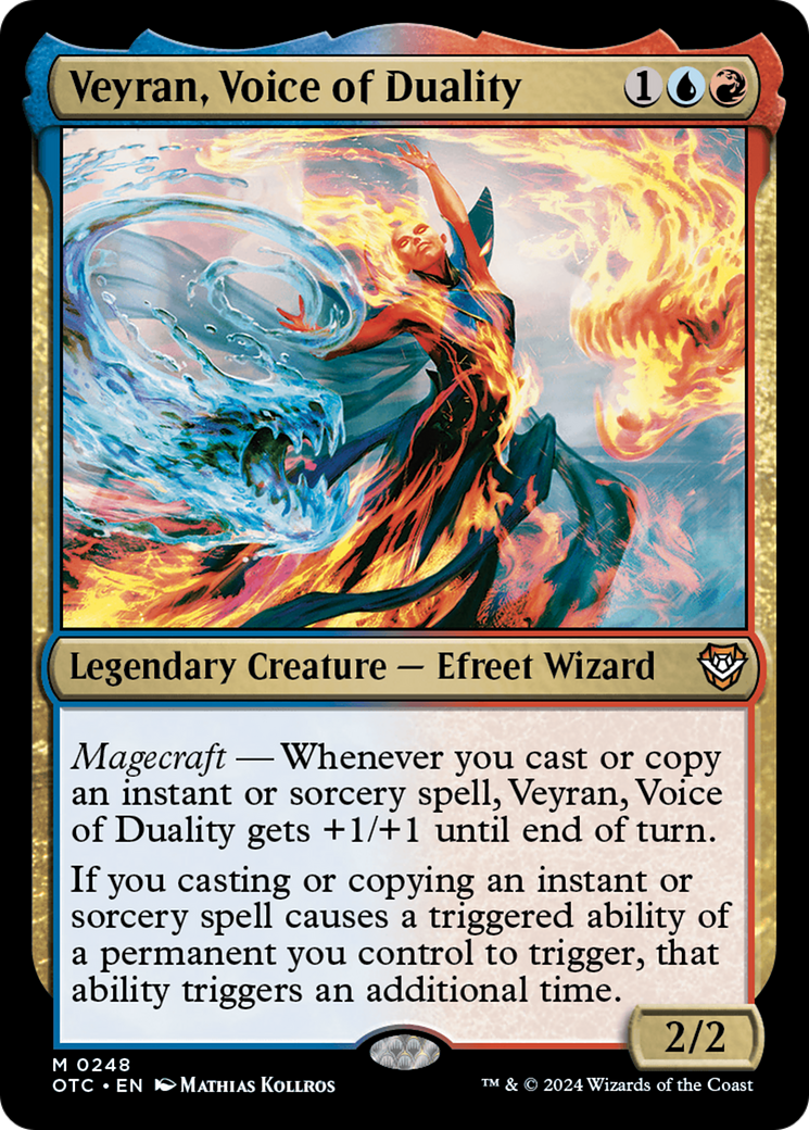 Veyran, Voice of Duality (OTC-248) [Outlaws of Thunder Junction Commander]