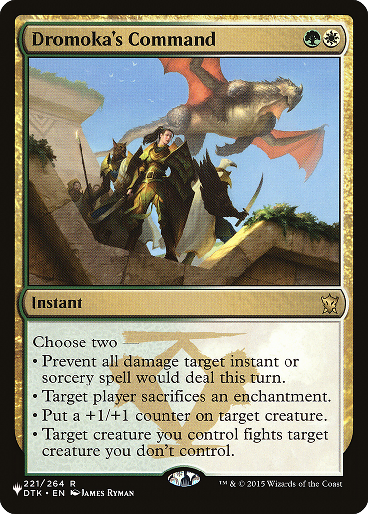 Dromoka's Command (LIST-DTK-221) [The List]