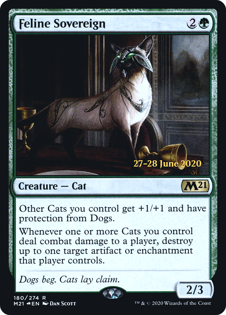 Feline Sovereign (PRE-180S) [Core Set 2021 Promos] Foil
