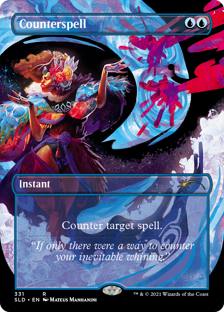 Counterspell (SLD-331) [Secret Lair Drop] (Borderless) Foil