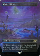 Watery Grave (Borderless) (Galaxy Foil) (UNF-529) [Unfinity] Foil