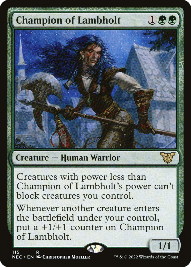 Champion of Lambholt (NEC-115) [Neon Dynasty Commander]