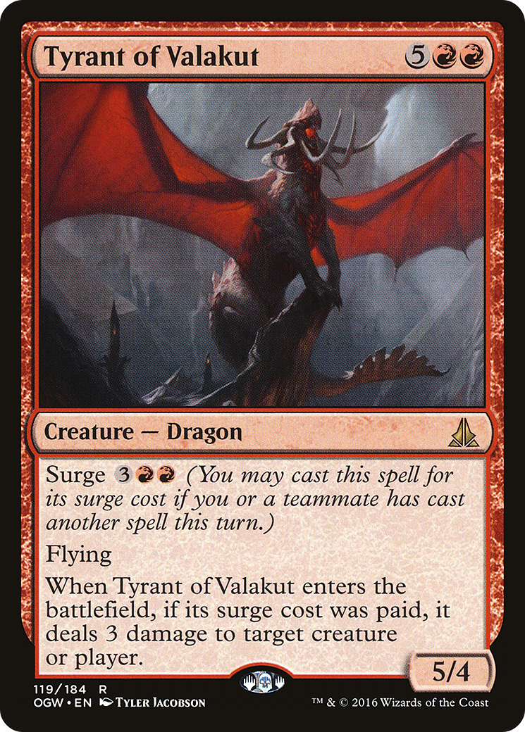Tyrant of Valakut (OGW-119) [Oath of the Gatewatch] Foil