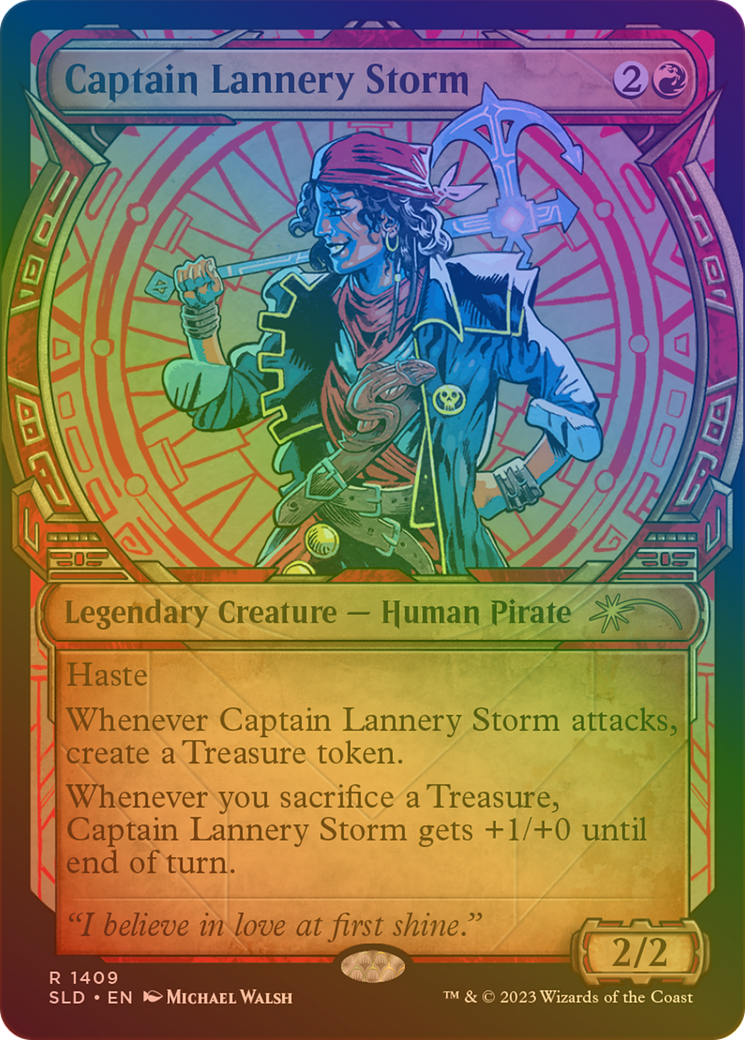 Captain Lannery Storm (SLD-1409★) [Secret Lair Drop]: (Showcase) Foil