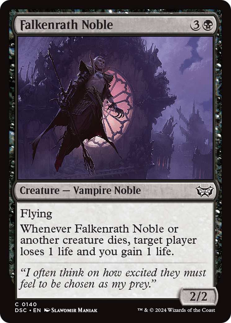 Falkenrath Noble (DSC-140) [Duskmourn: House of Horror Commander]