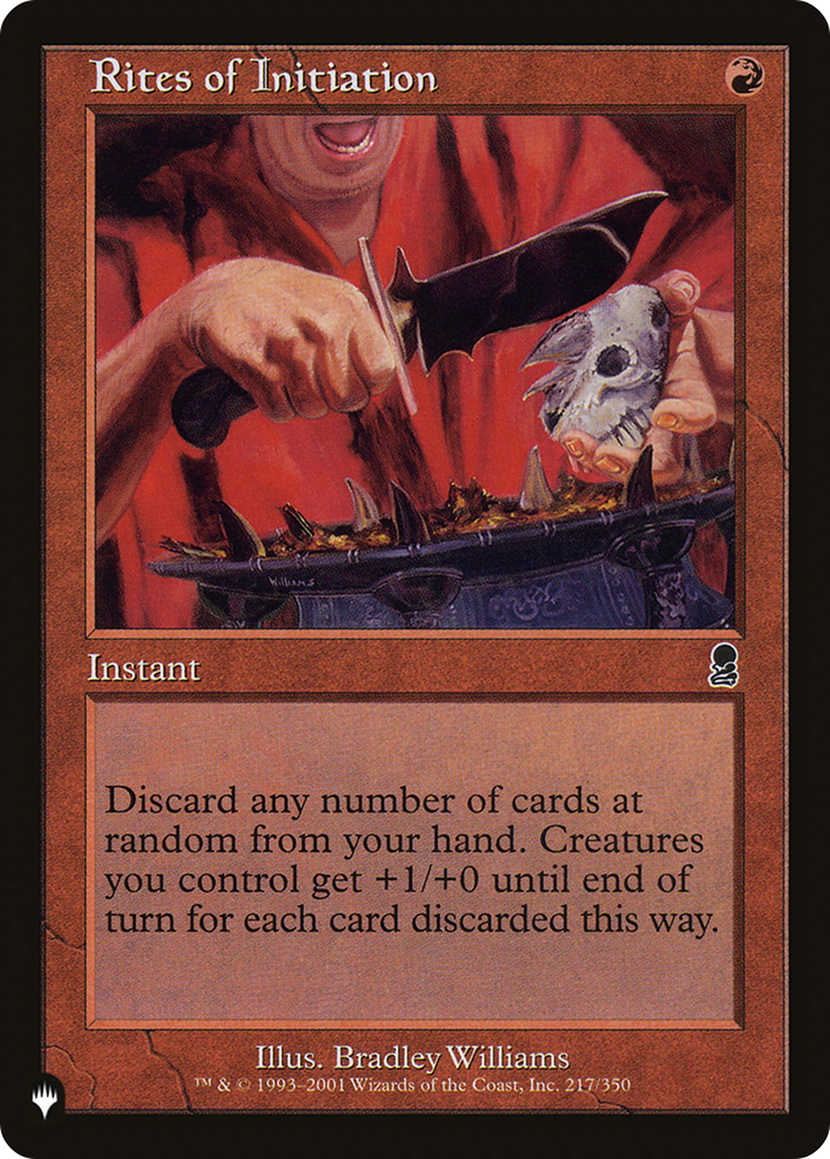 Rites of Initiation (LIST-ODY-217) [The List]