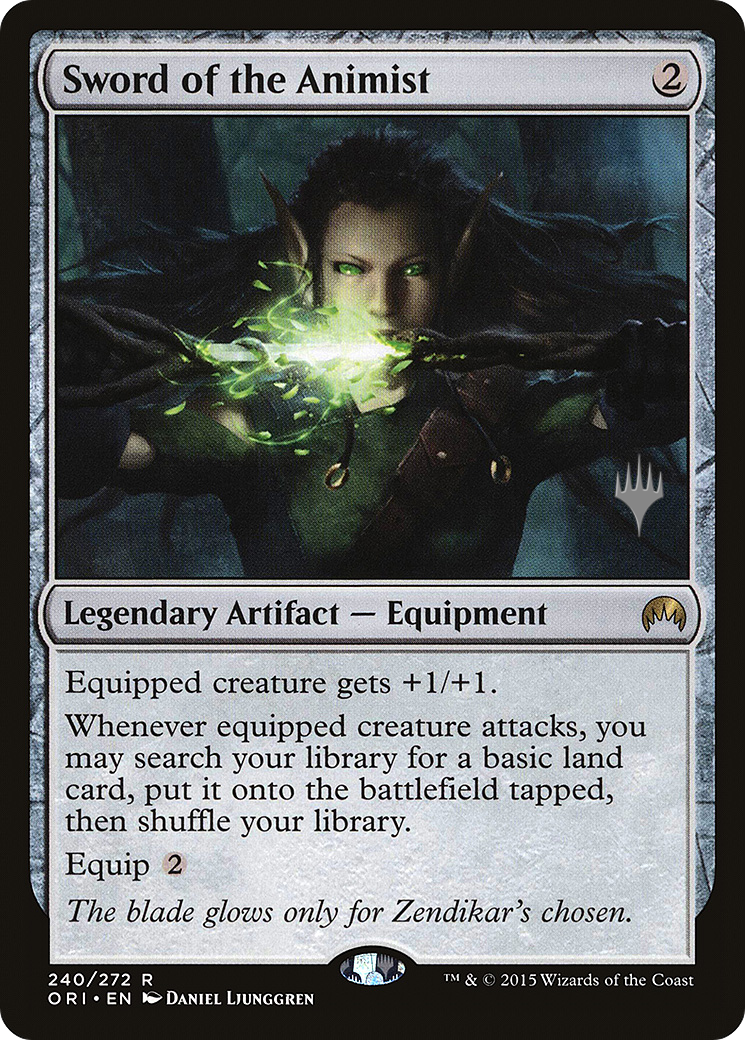 Sword of the Animist (PPTHB-240P) [Magic Origins Promos]