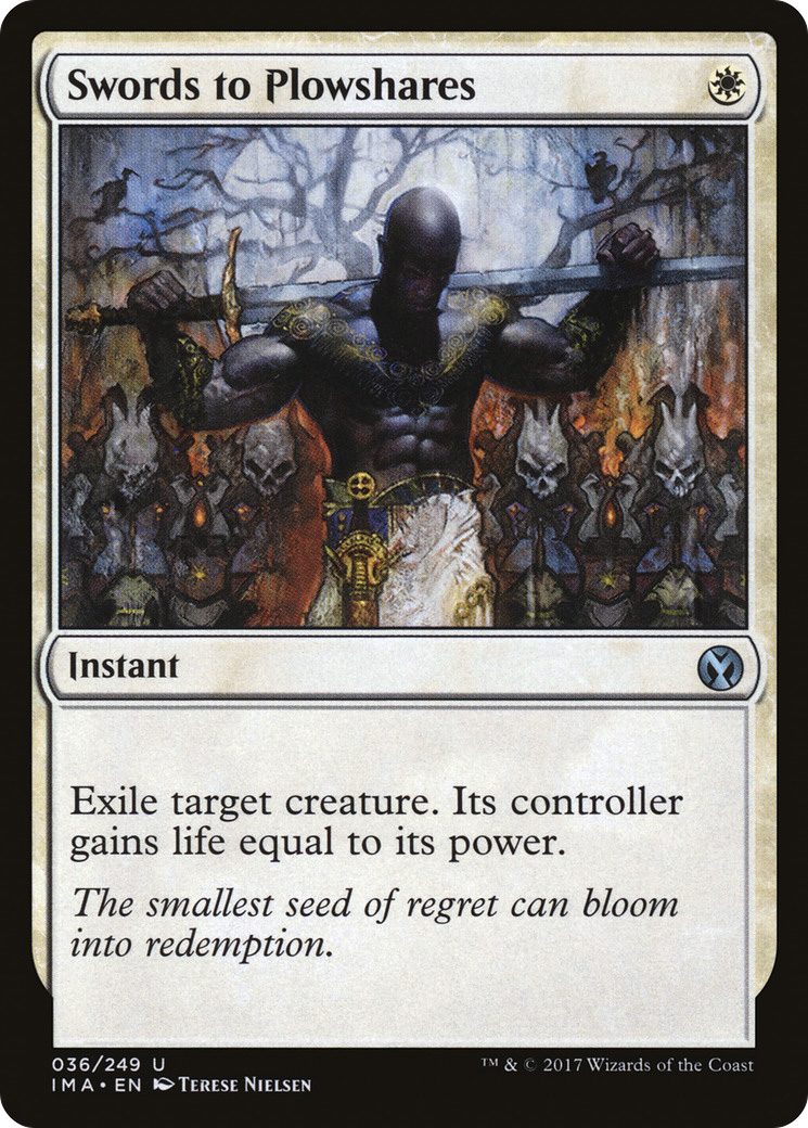 Swords to Plowshares (IMA-036) [Iconic Masters] Foil