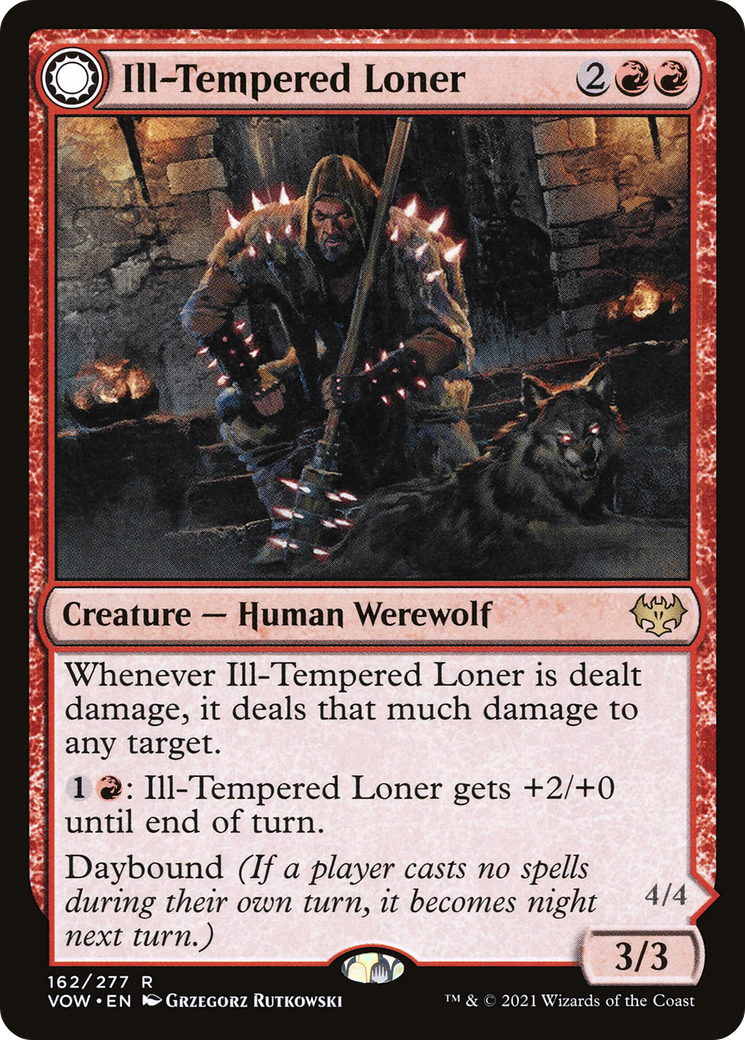 Ill-Tempered Loner (VOW-162) [Innistrad: Crimson Vow]