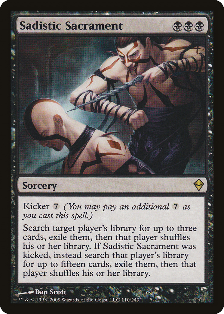 Sadistic Sacrament (ZEN-110) [Zendikar] Foil